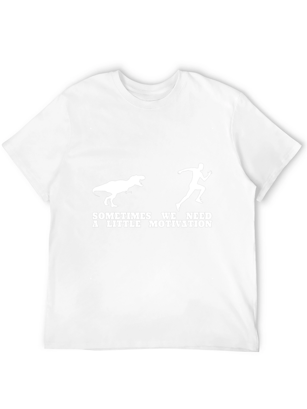 Funny Dinosaur Motivation Black T-Shirt