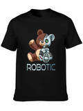 Robotic Teddy Bear Graphic T-Shirt