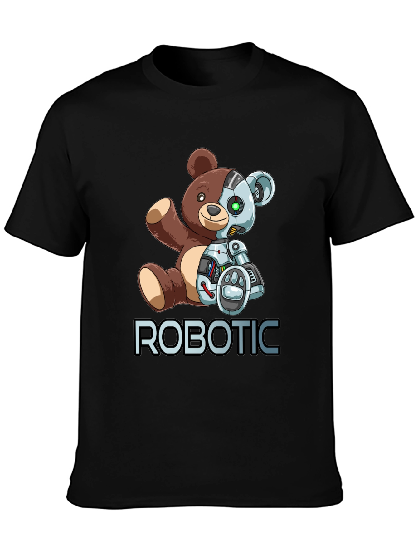 Robotic Teddy Bear Graphic T-Shirt