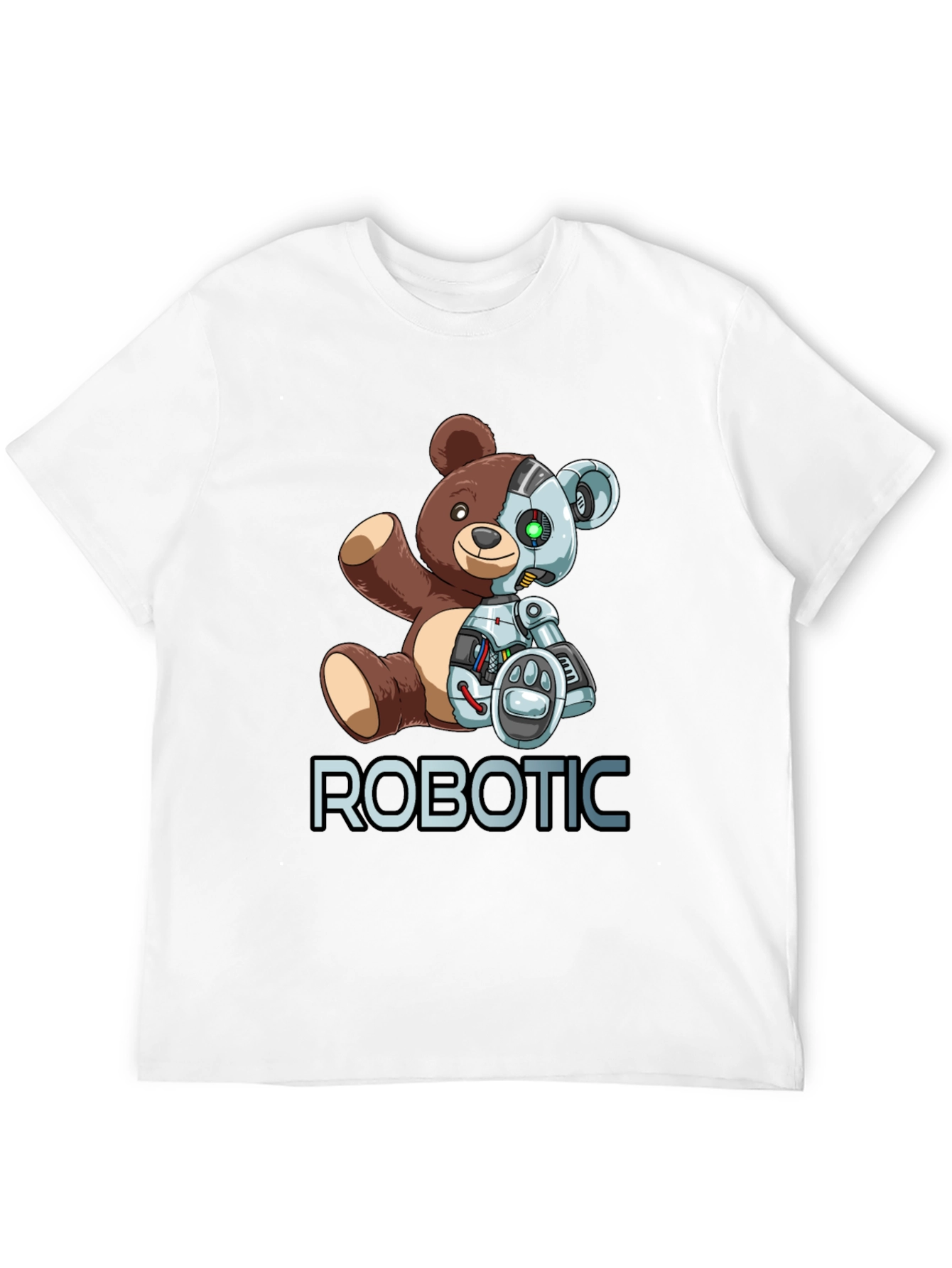Robotic Teddy Bear Graphic T-Shirt