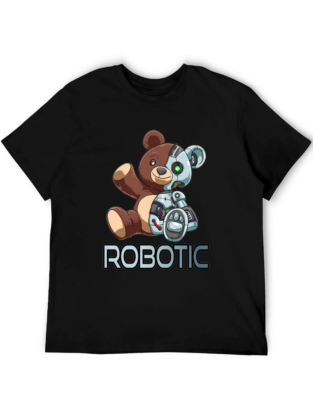 Robotic Teddy Bear Graphic T-Shirt