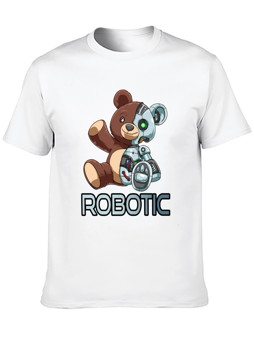 Robotic Teddy Bear Graphic T-Shirt