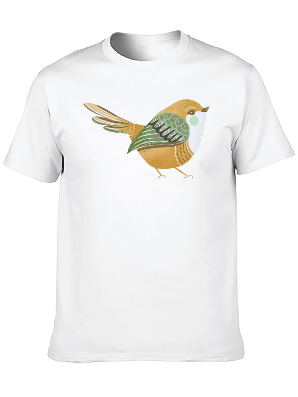 Bird Graphic Tee - Stylish Black Cotton Comfort
