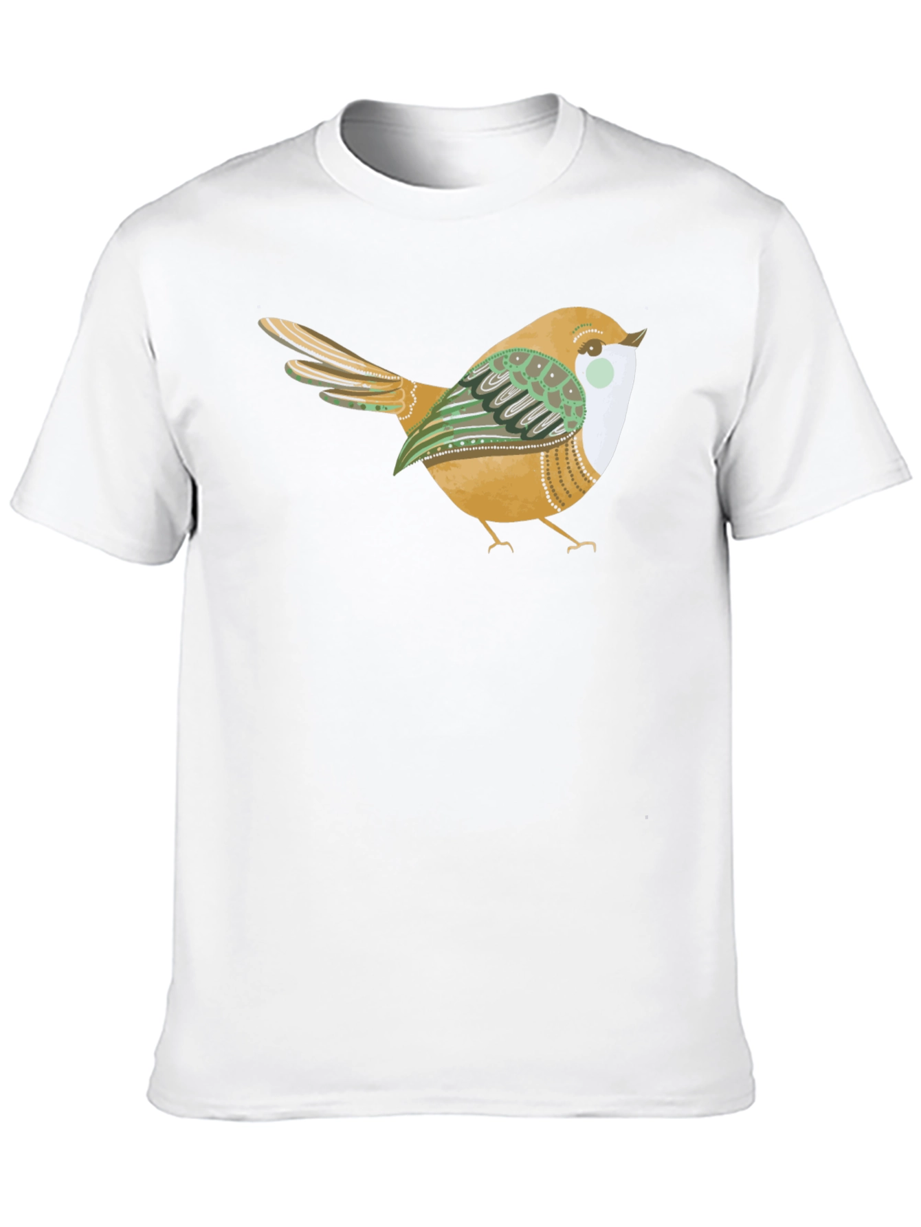 Bird Graphic Tee - Stylish Black Cotton Comfort