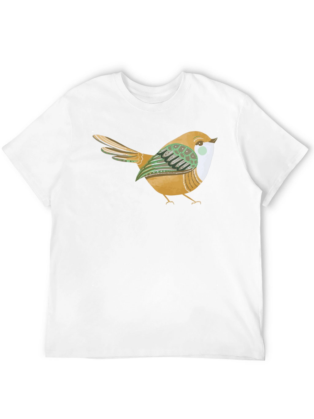 Bird Graphic Tee - Stylish Black Cotton Comfort