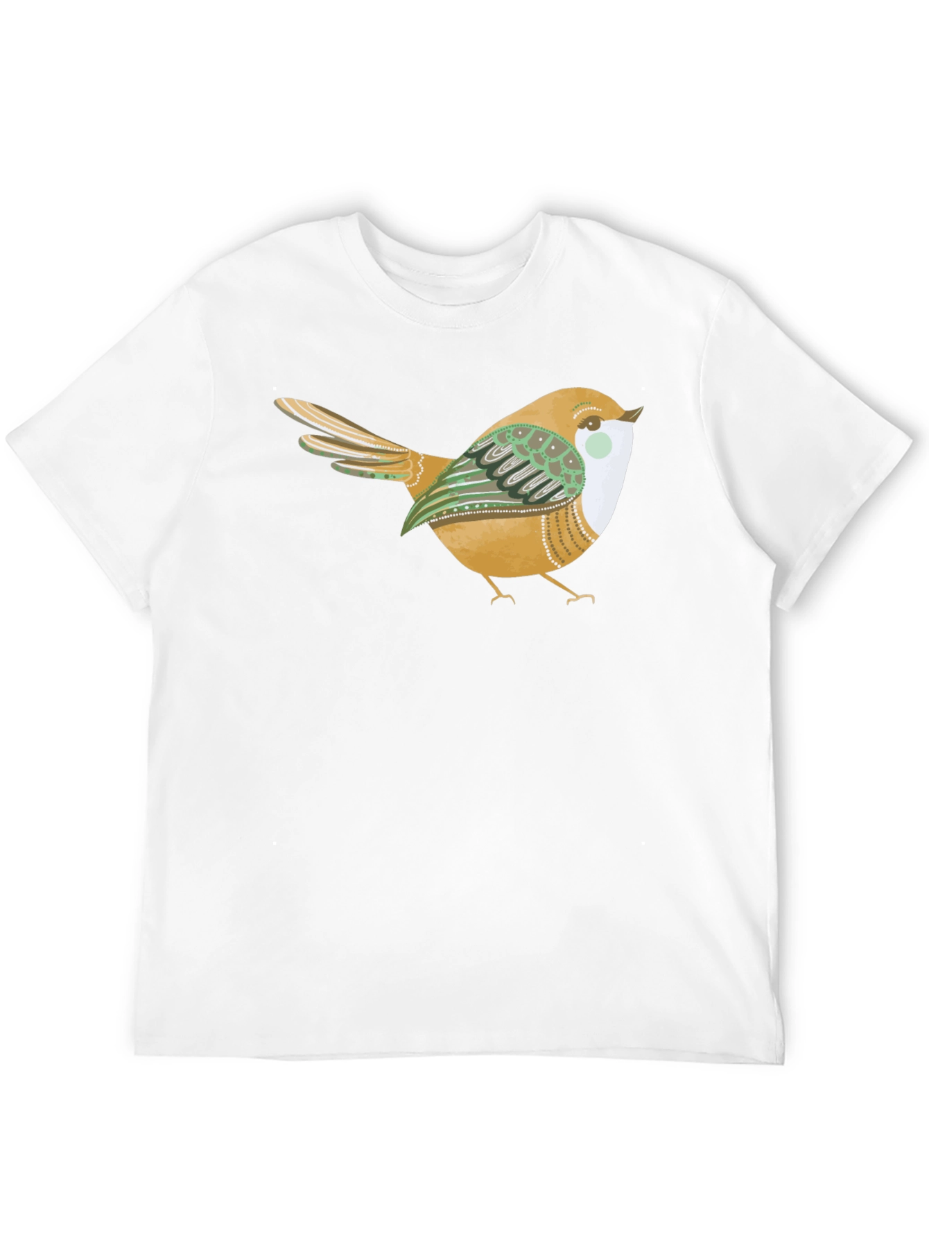 Bird Graphic Tee - Stylish Black Cotton Comfort