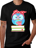 Bookish Owl T-Shirt - Cute Reader Tee