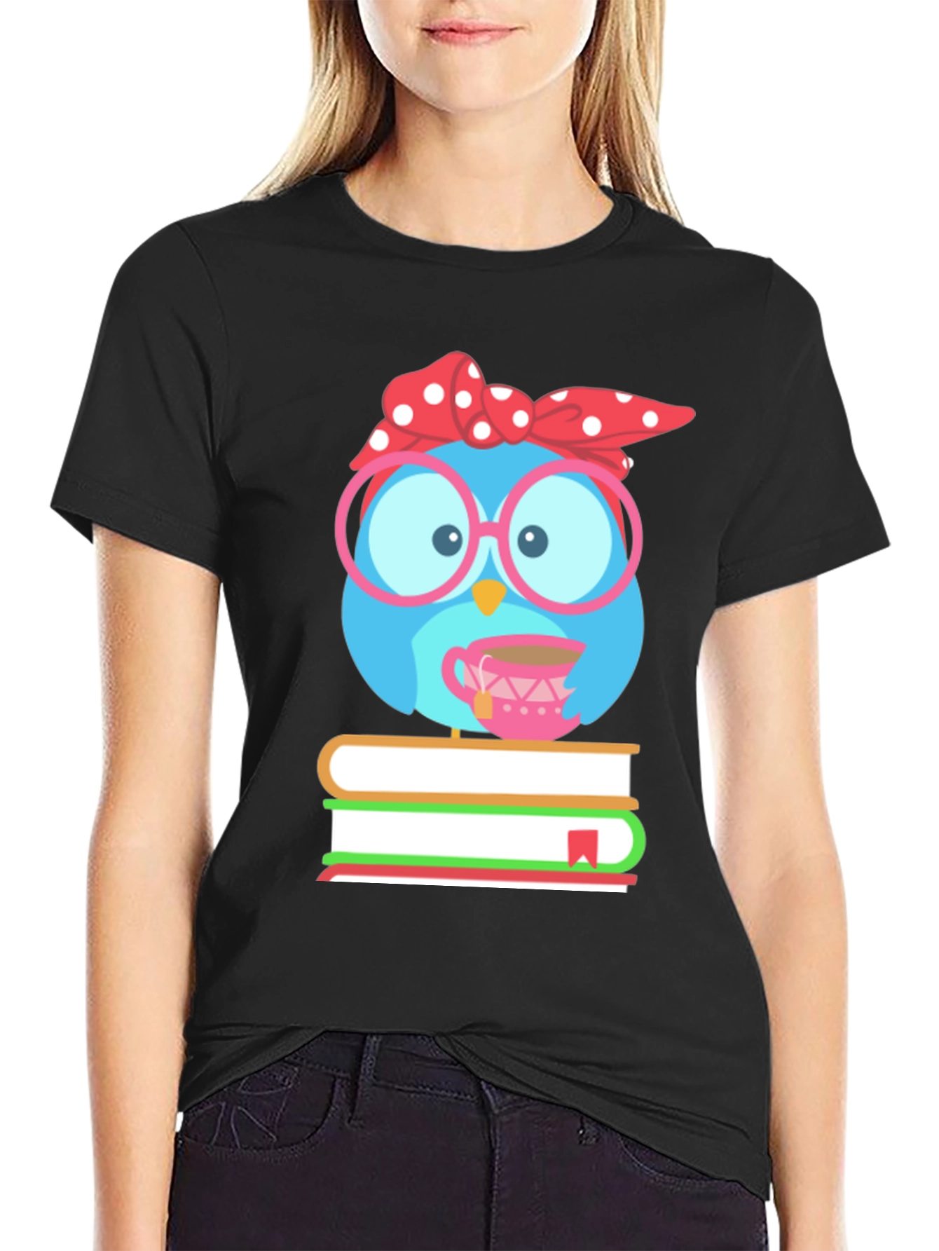 Bookish Owl T-Shirt - Cute Reader Tee