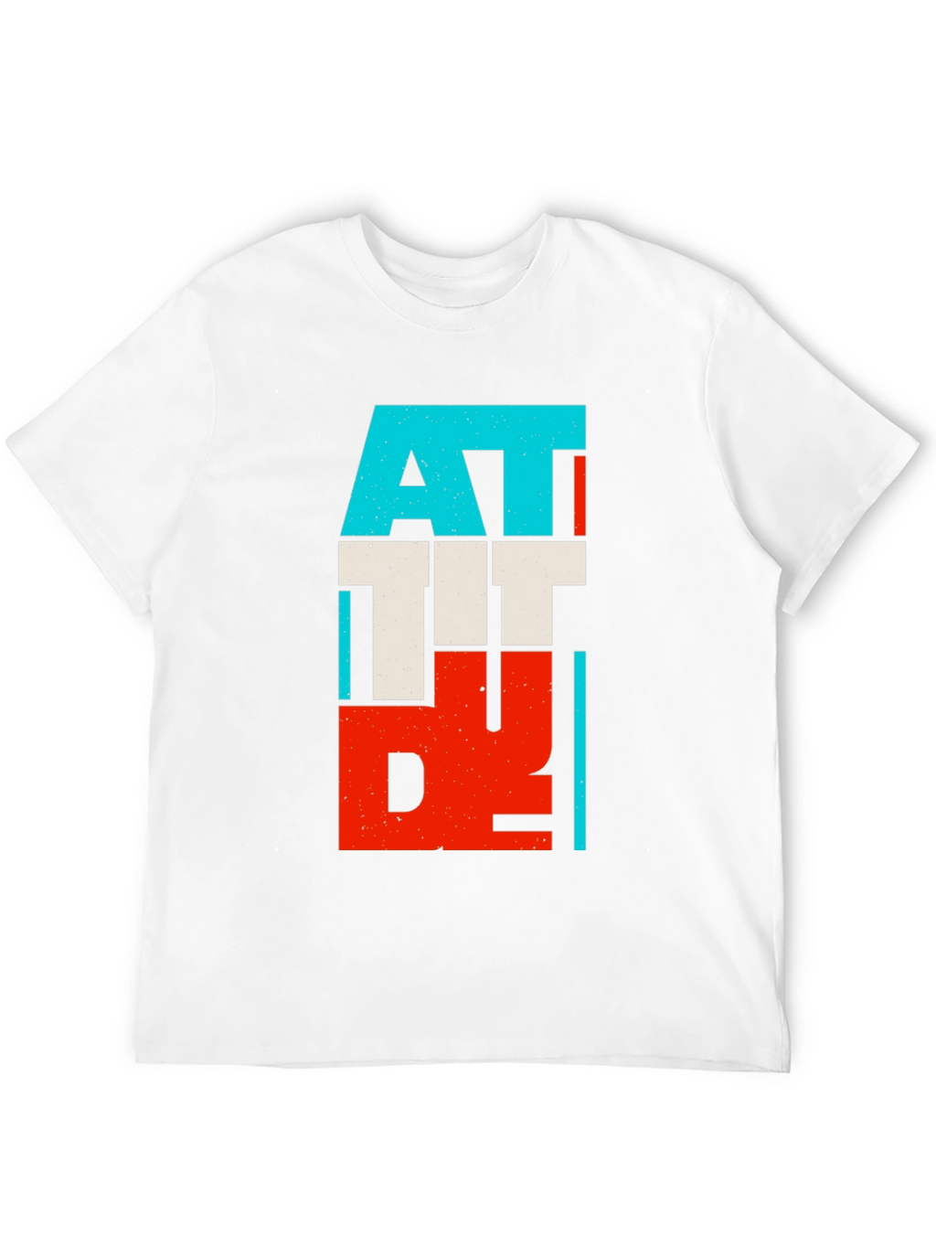 Attitude Graphic Print Black T-Shirt
