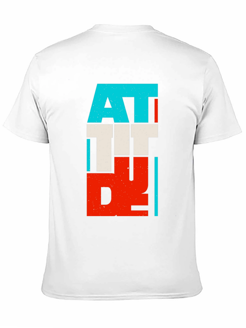 Attitude Graphic Print Black T-Shirt