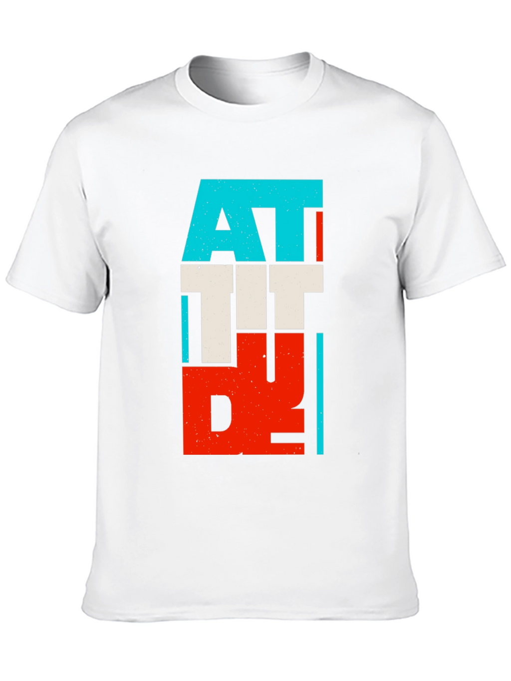Attitude Graphic Print Black T-Shirt