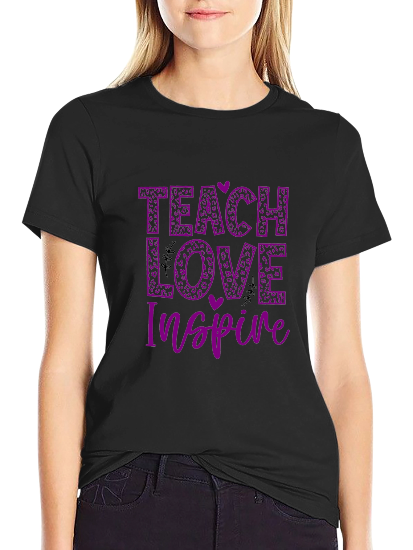 Teach Love Inspire T-Shirt - Black