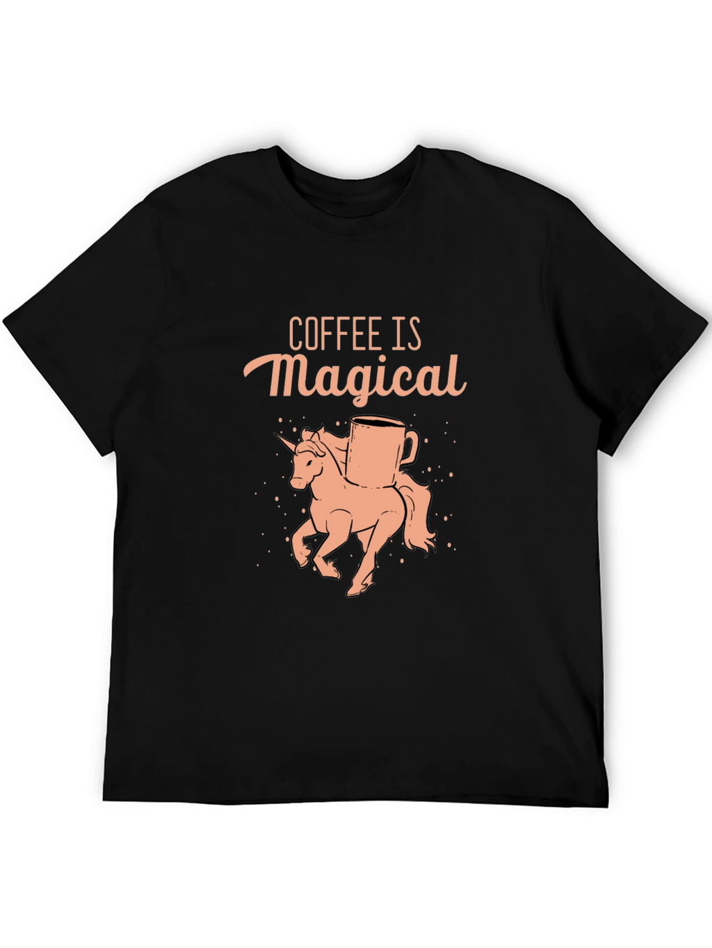 Coffee Is Magical Unicorn Graphic T-Shirt