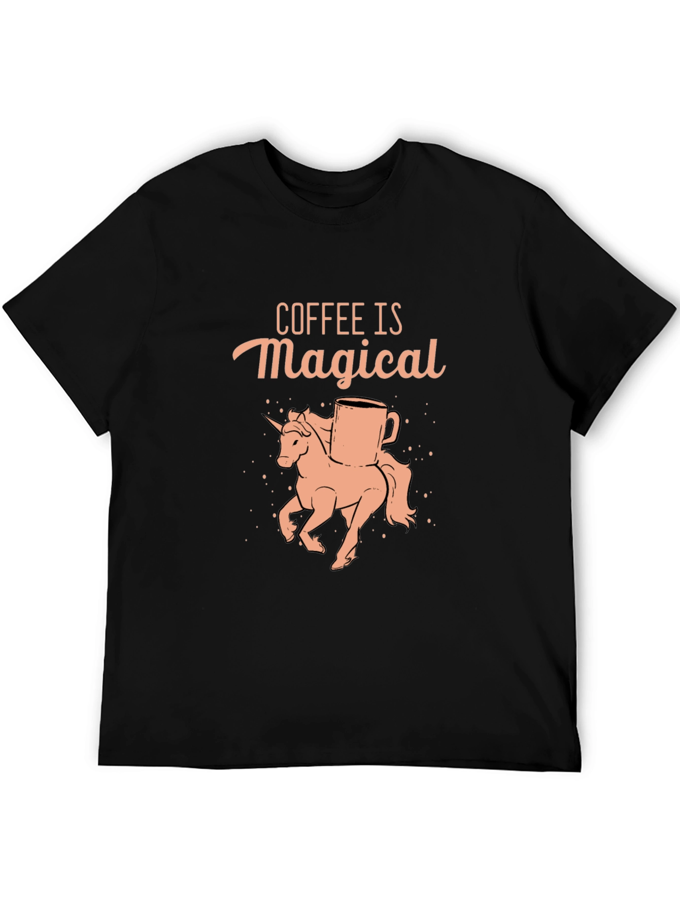 Coffee Is Magical Unicorn Graphic T-Shirt