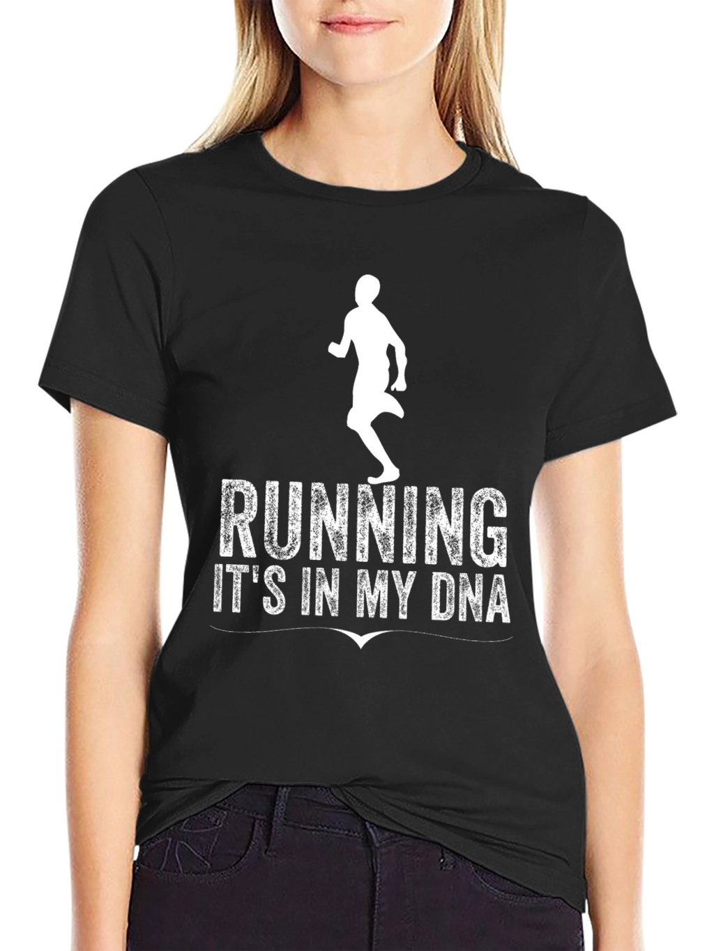 Running In My DNA T-Shirt - Black Graphic Tee