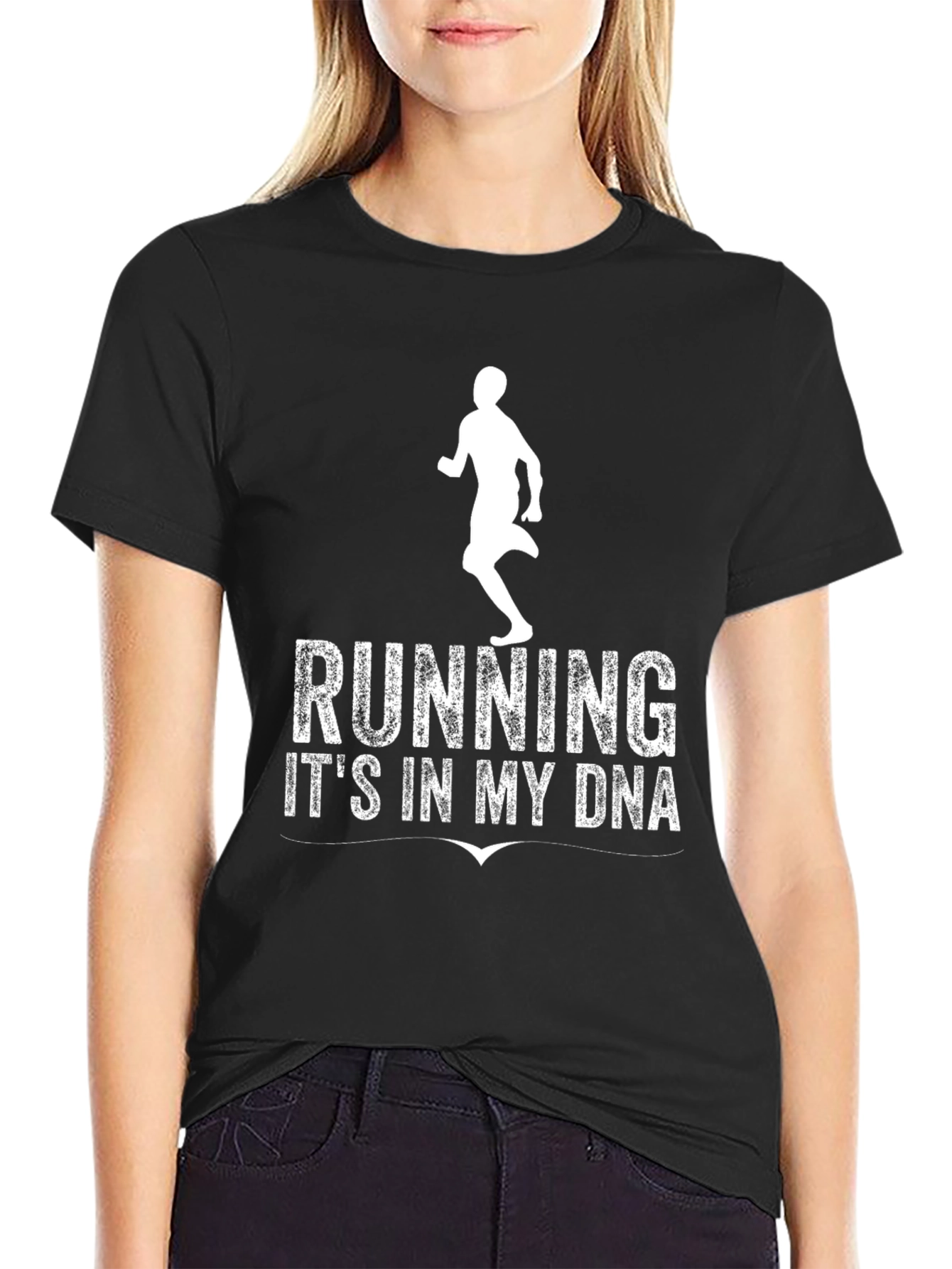 Running In My DNA T-Shirt - Black Graphic Tee