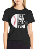 Best Dad Coach Ever Graphic T-Shirt