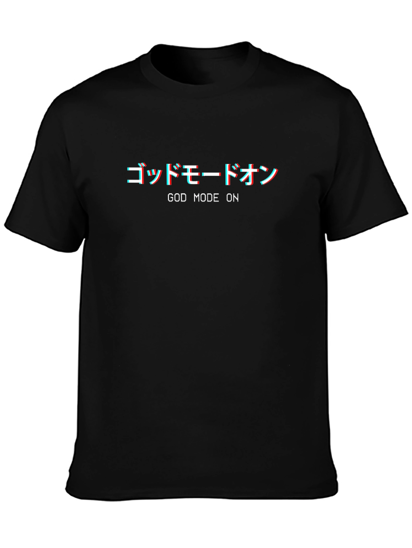God Mode On Graphic Tee - Black
