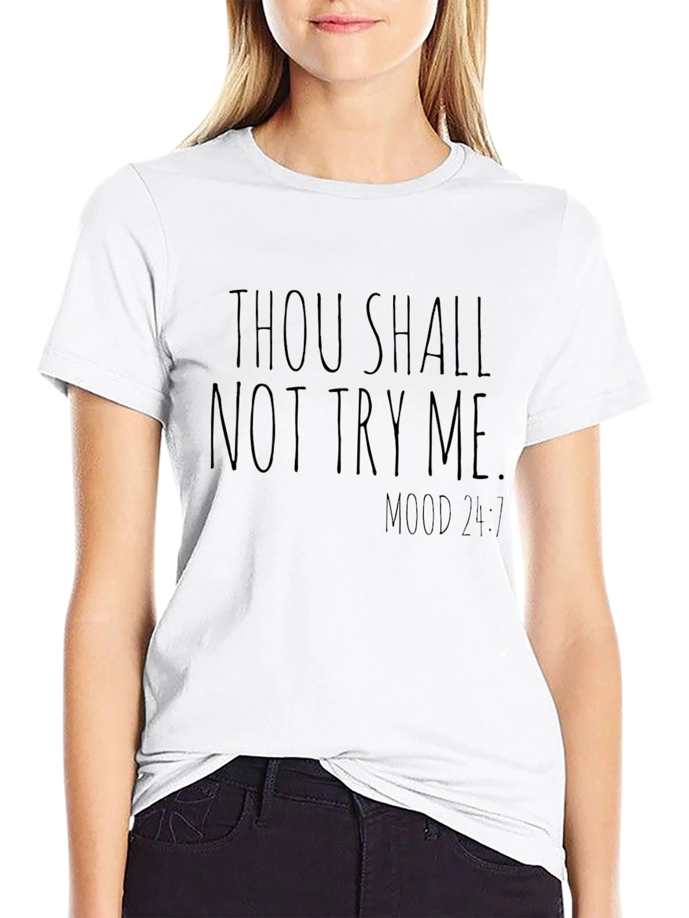 Thou Shalt Not Try Me Mens T-Shirt