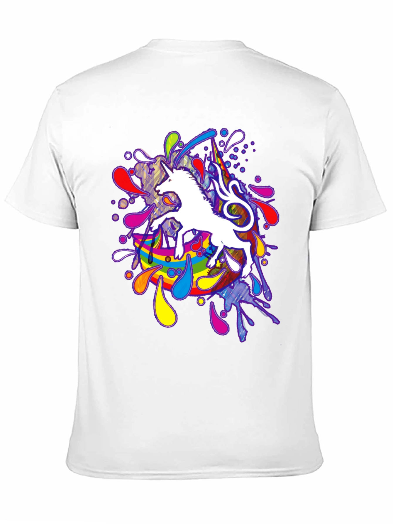Unicorn Rainbow Splash Graphic Tee