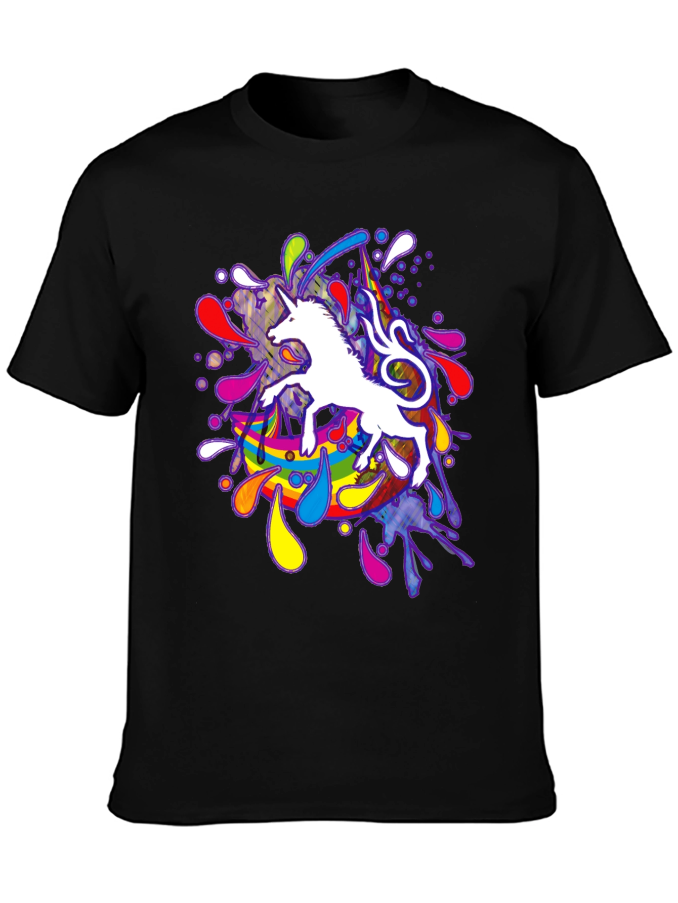 Unicorn Rainbow Splash Graphic Tee