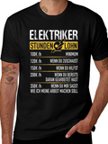 Electrician Hourly Rate Humor T-Shirt