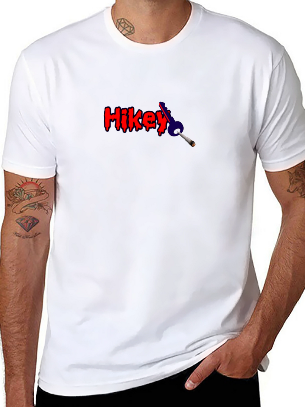 Hikey T-Shirt - Red and Black
