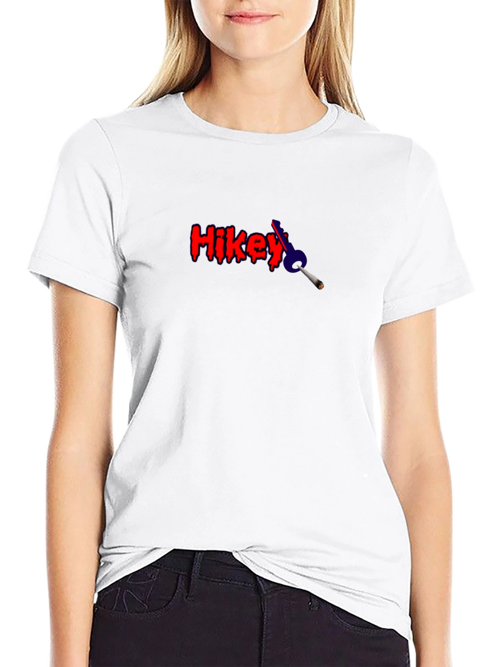Hikey T-Shirt - Red and Black