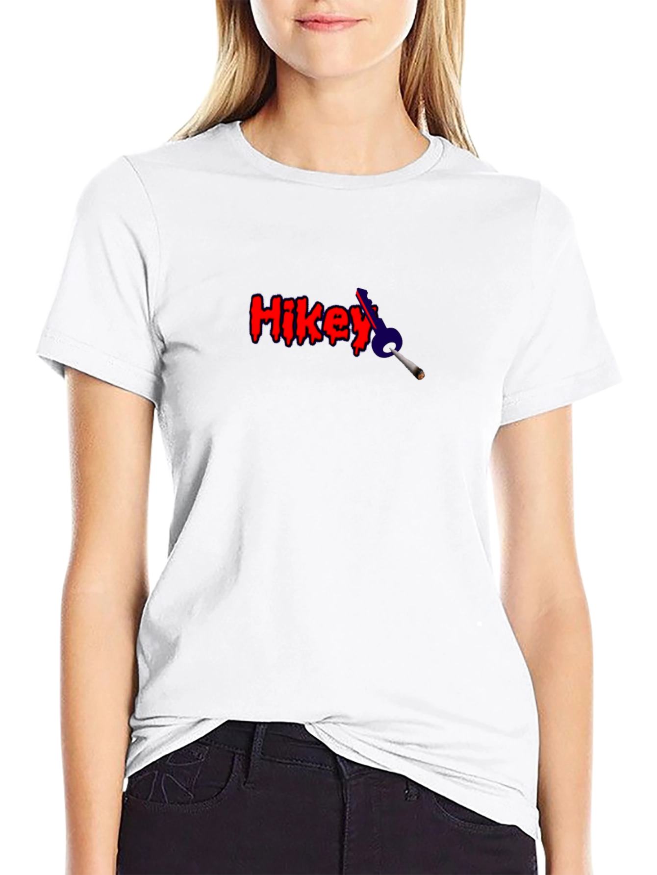 Hikey T-Shirt - Red and Black