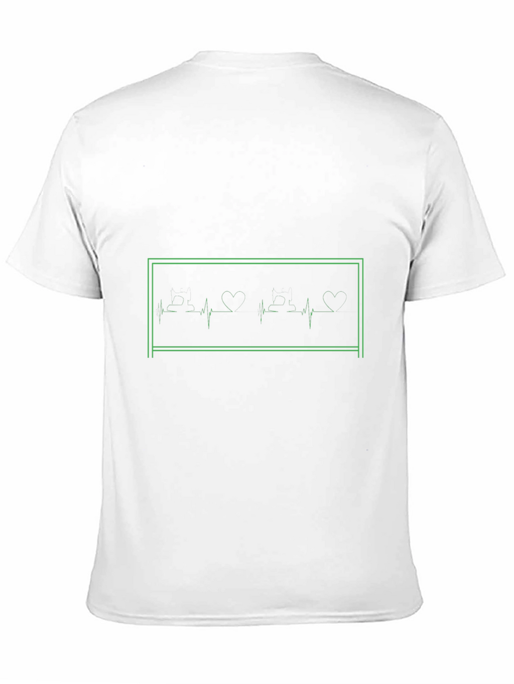 Heartbeat Love Graphic Tee - Black