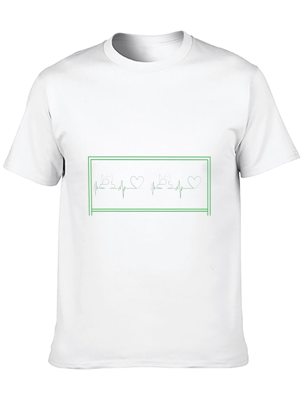 Heartbeat Love Graphic Tee - Black