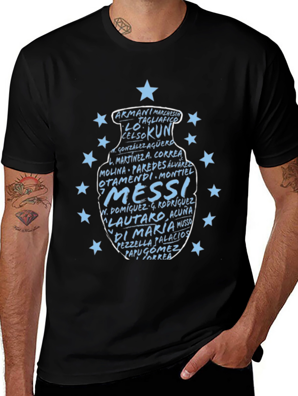 Argentina Soccer Team Names T-Shirt