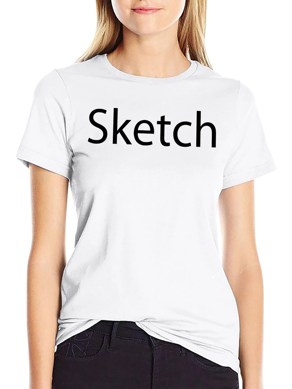 Sketch Mens Black Crewneck T-shirt