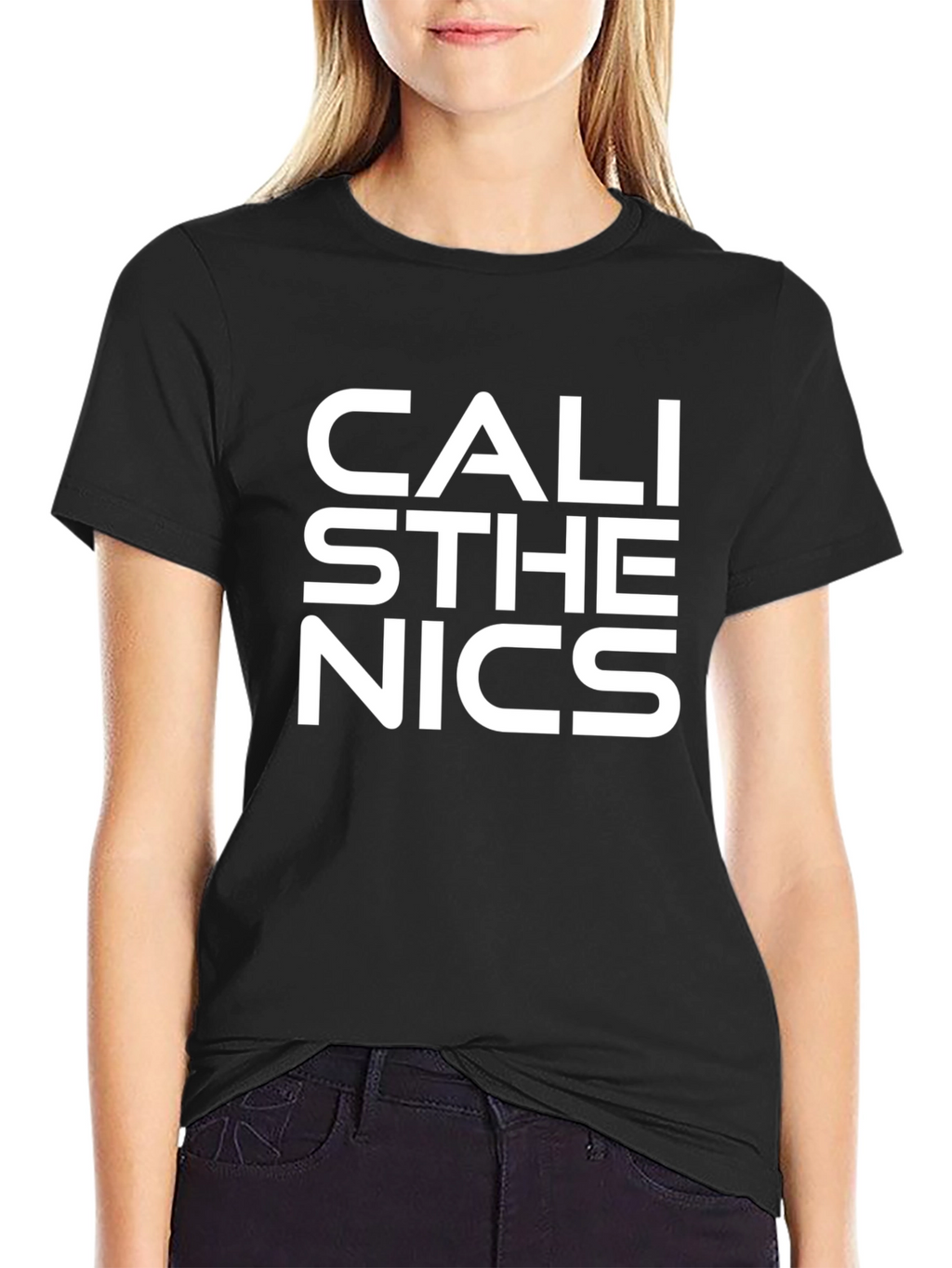Calisthenics Graphic Tee - Black Cotton Blend