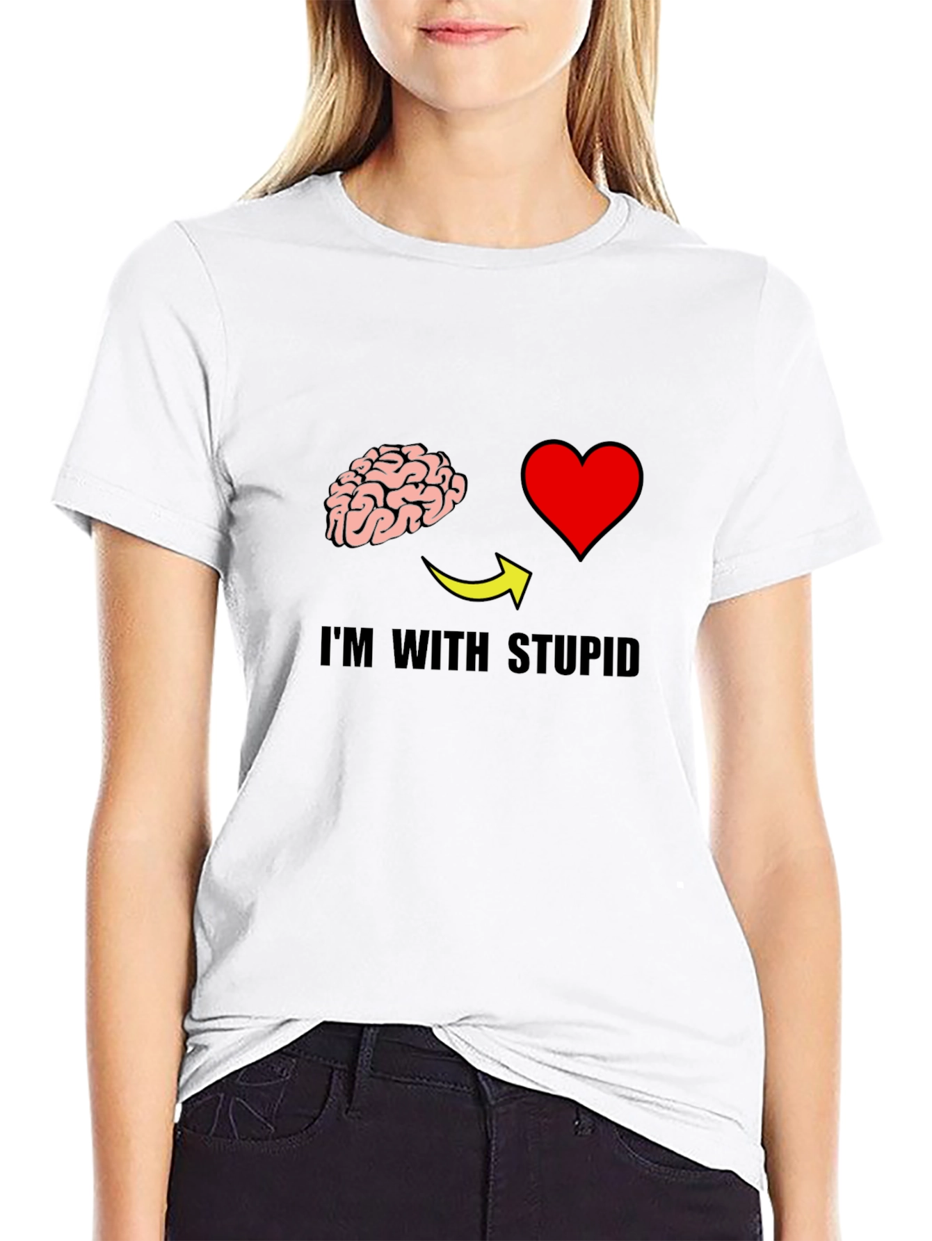 Im With Stupid Graphic T-Shirt