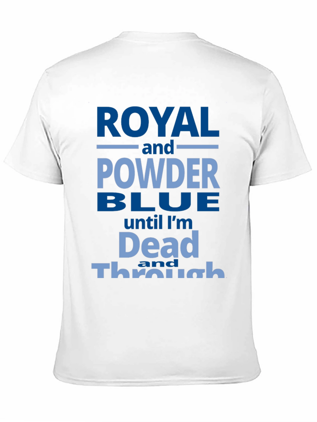 Royal and Powder Blue Graphic T-Shirt