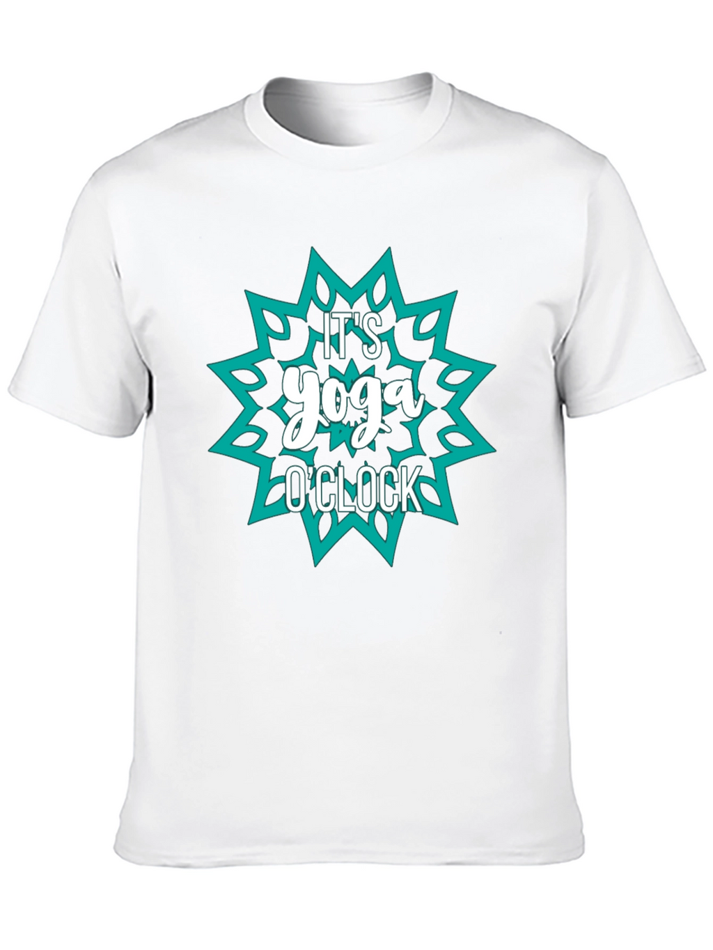 Yoga OClock Graphic Tee - Black Cotton Shirt