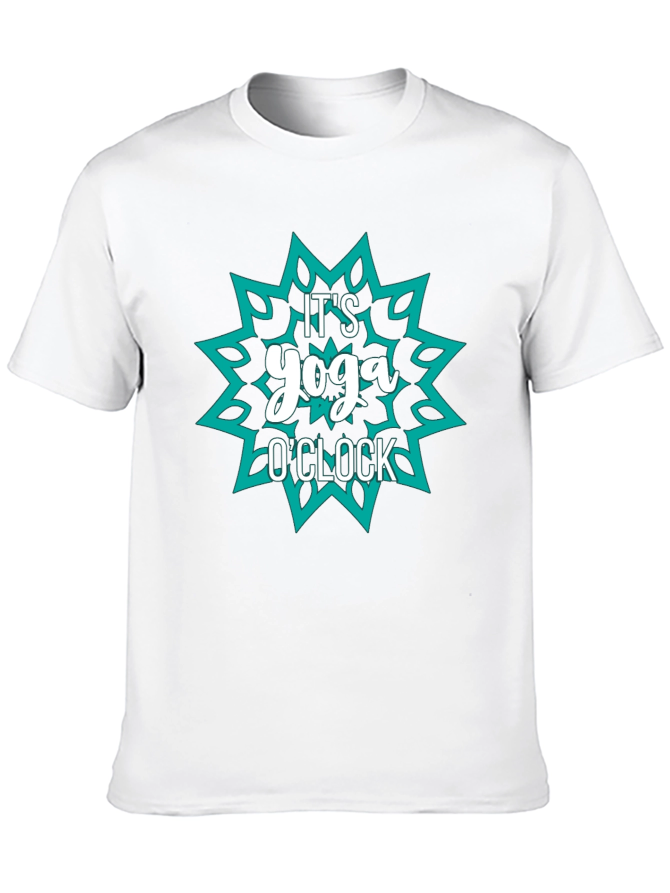 Yoga OClock Graphic Tee - Black Cotton Shirt