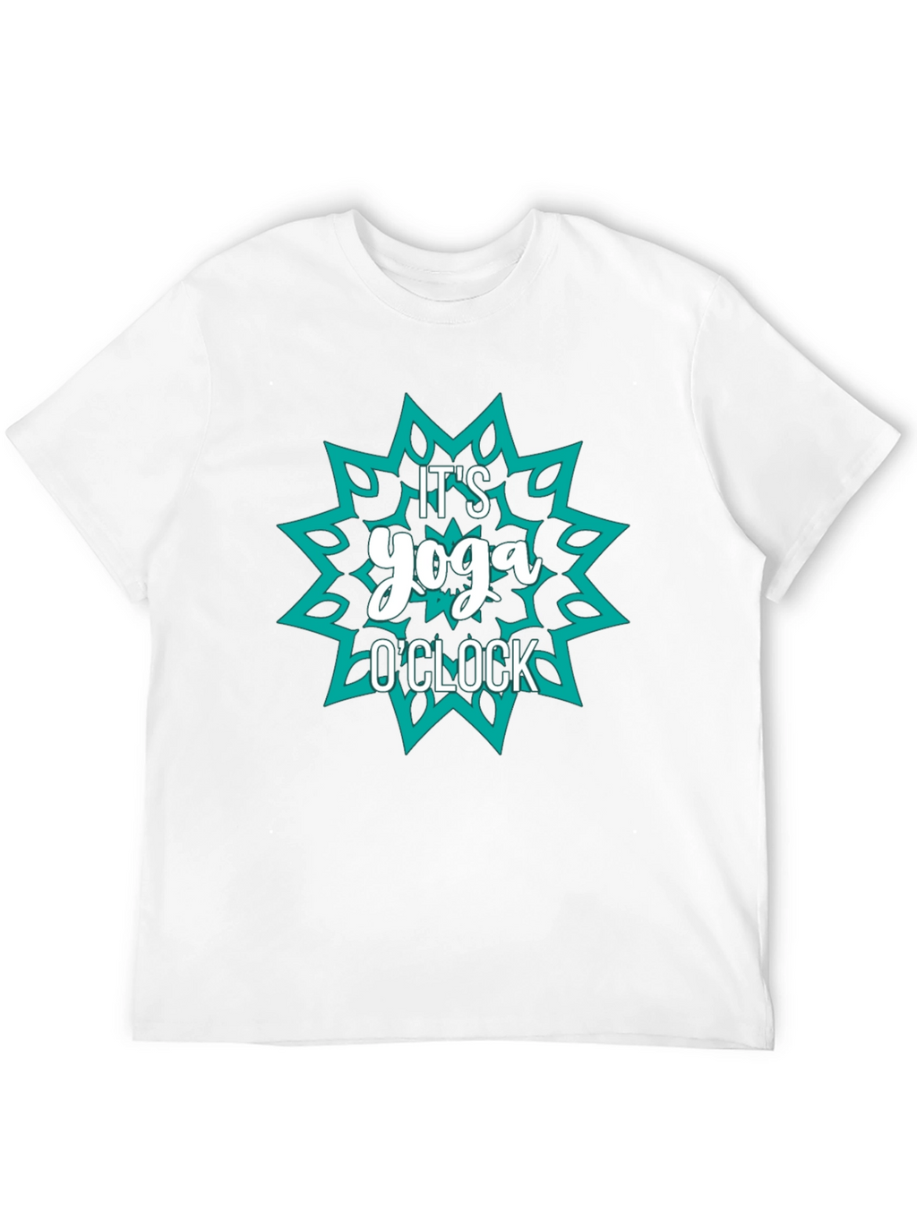 Yoga OClock Graphic Tee - Black Cotton Shirt
