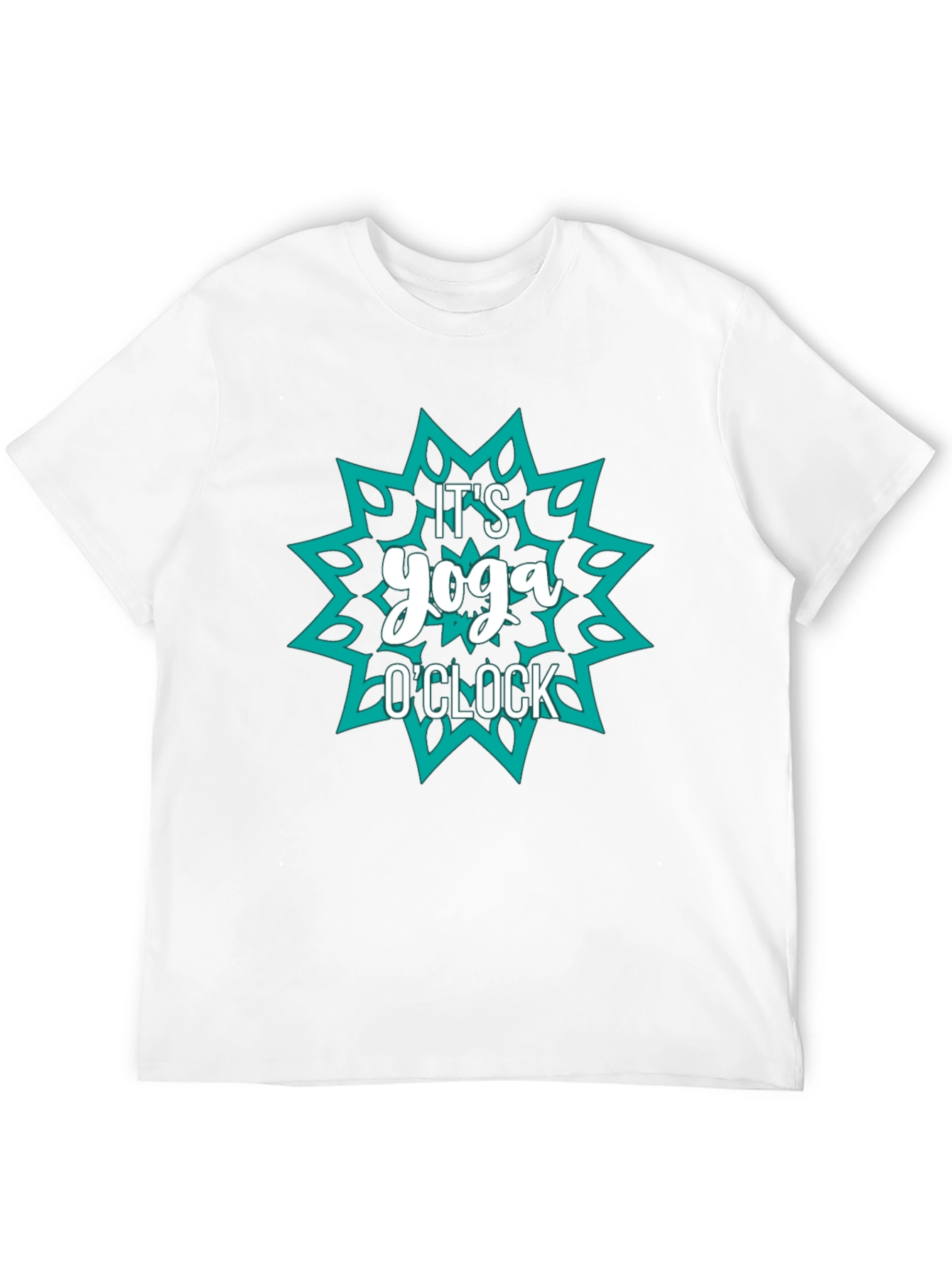Yoga OClock Graphic Tee - Black Cotton Shirt