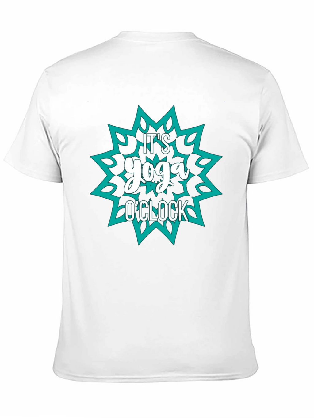 Yoga OClock Graphic Tee - Black Cotton Shirt