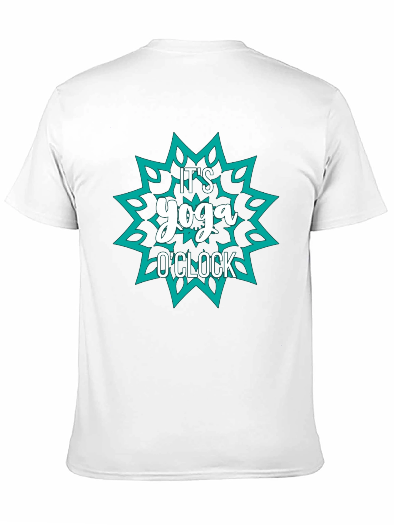 Yoga OClock Graphic Tee - Black Cotton Shirt