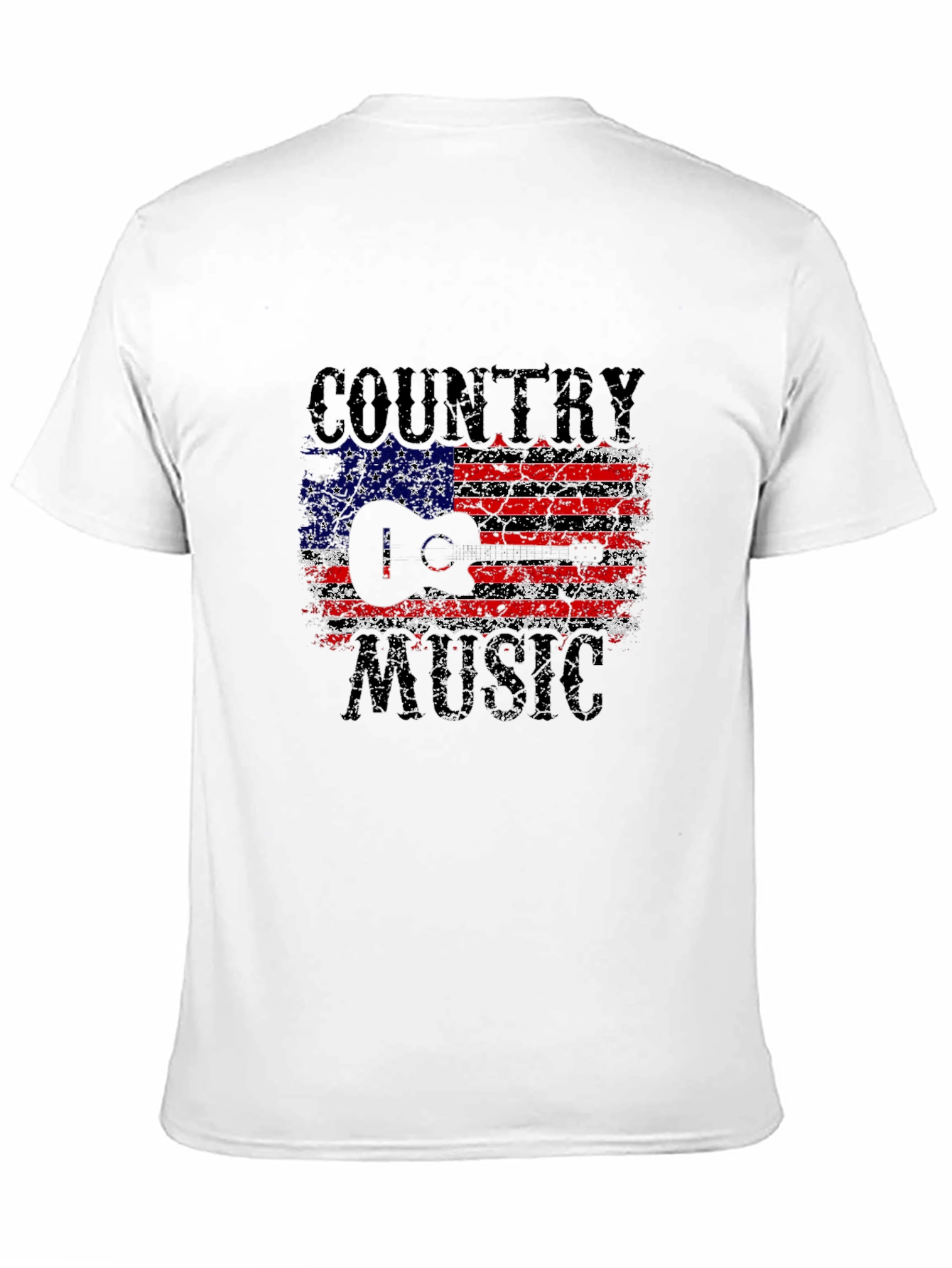 Country Music USA Flag Graphic T-Shirt