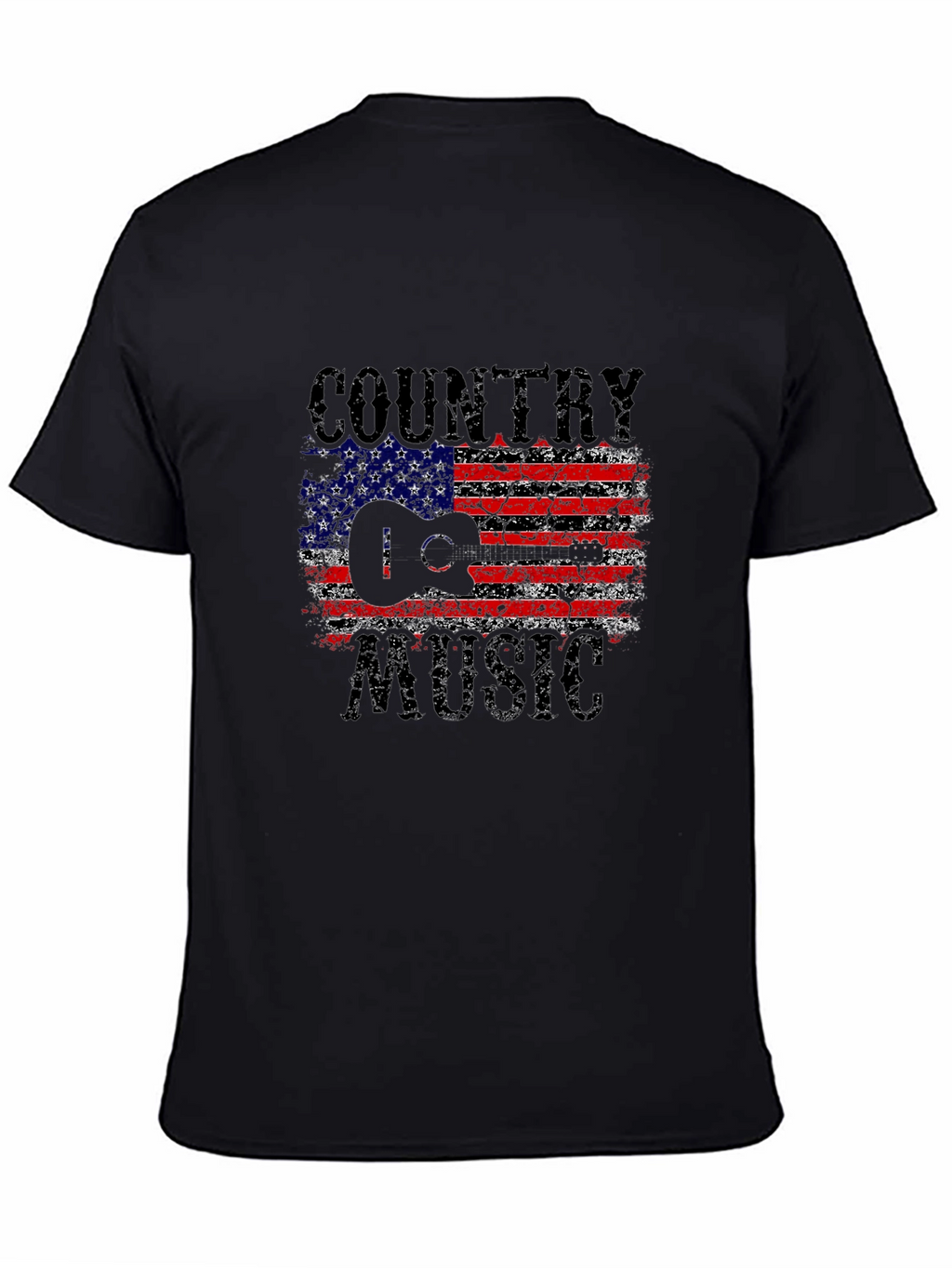 Country Music USA Flag Graphic T-Shirt
