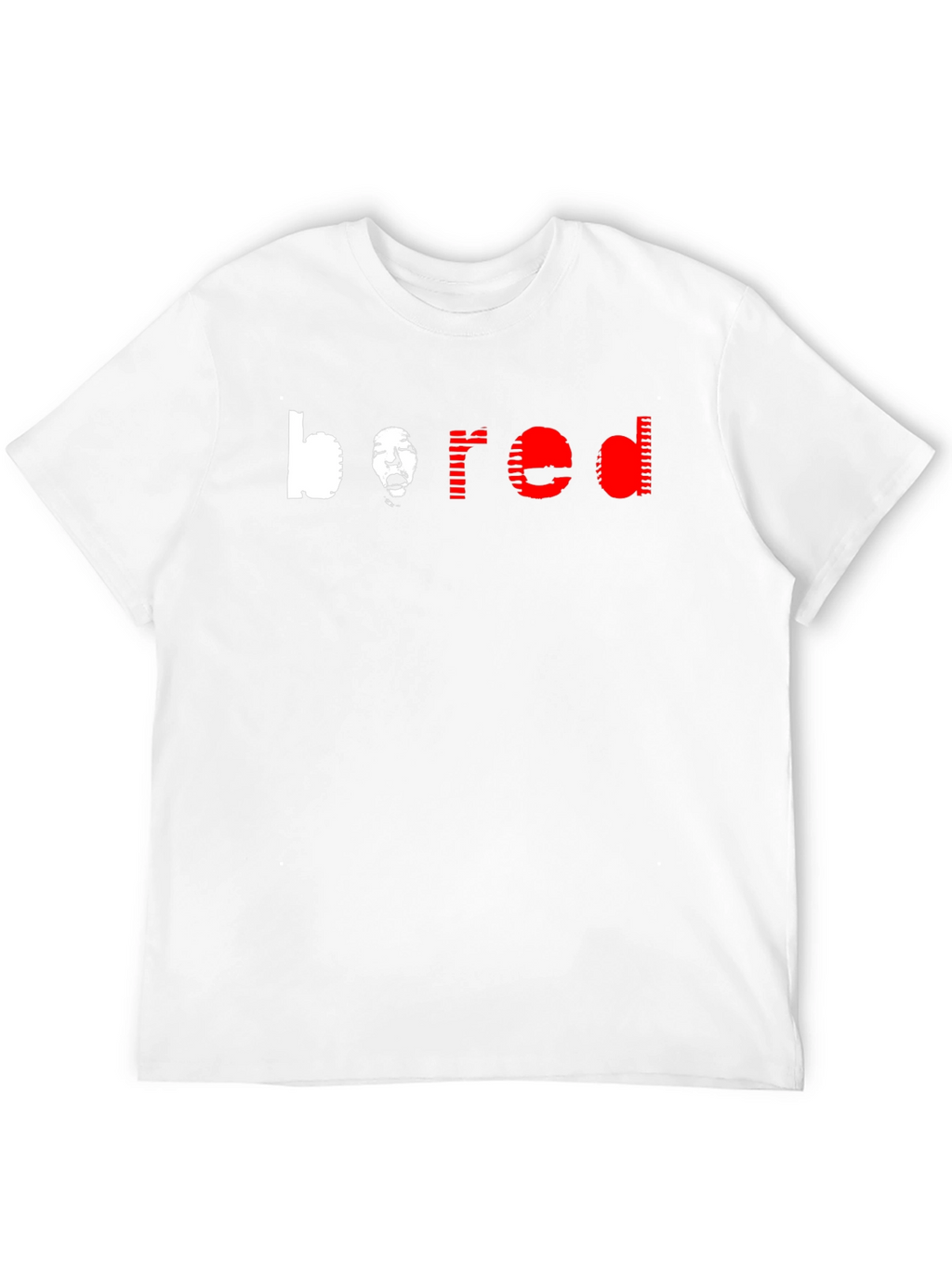 Bored Graphic Tee - Mens Black Crewneck T-Shirt