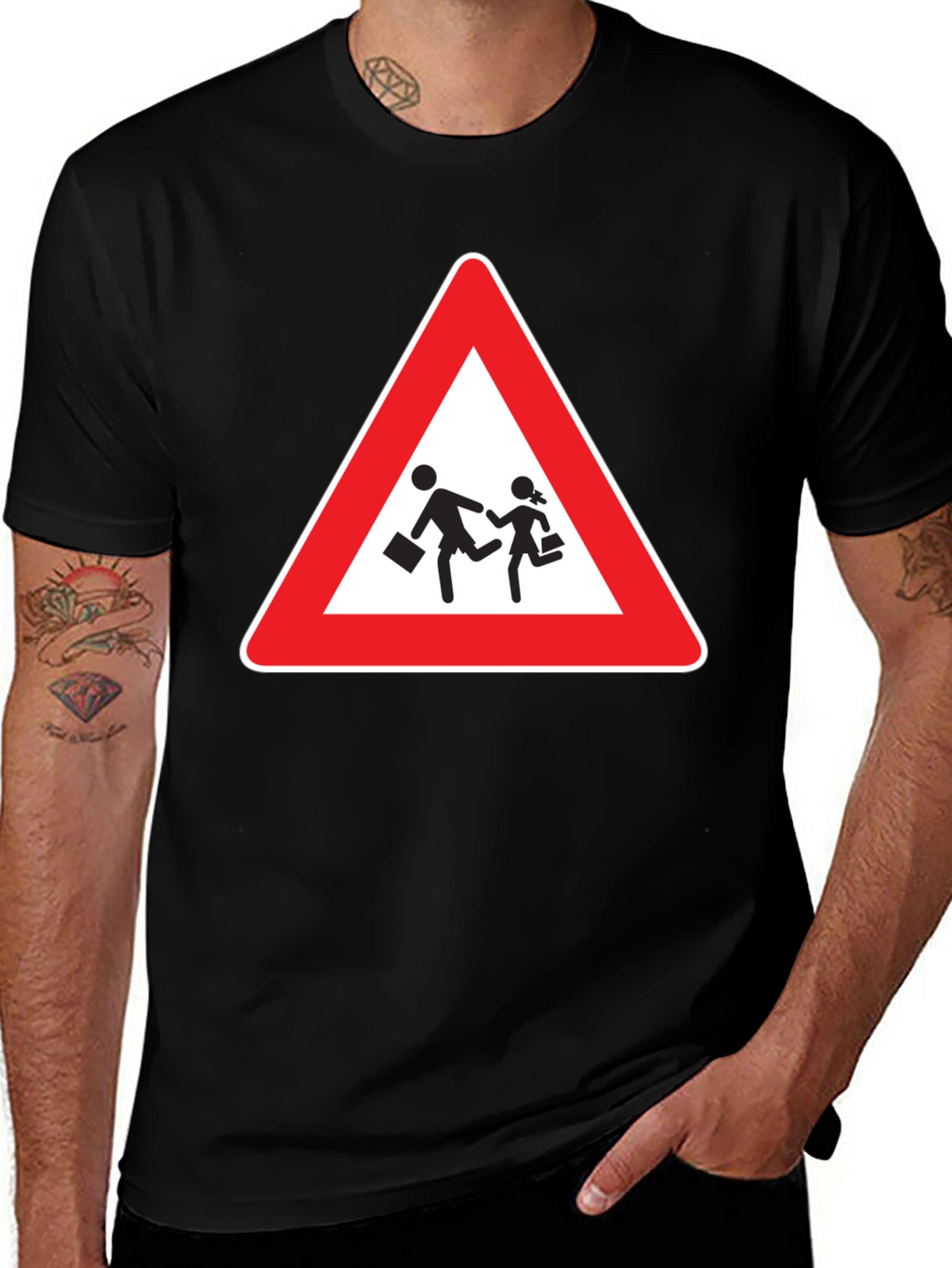 School Zone T-Shirt - Black Cotton Tee