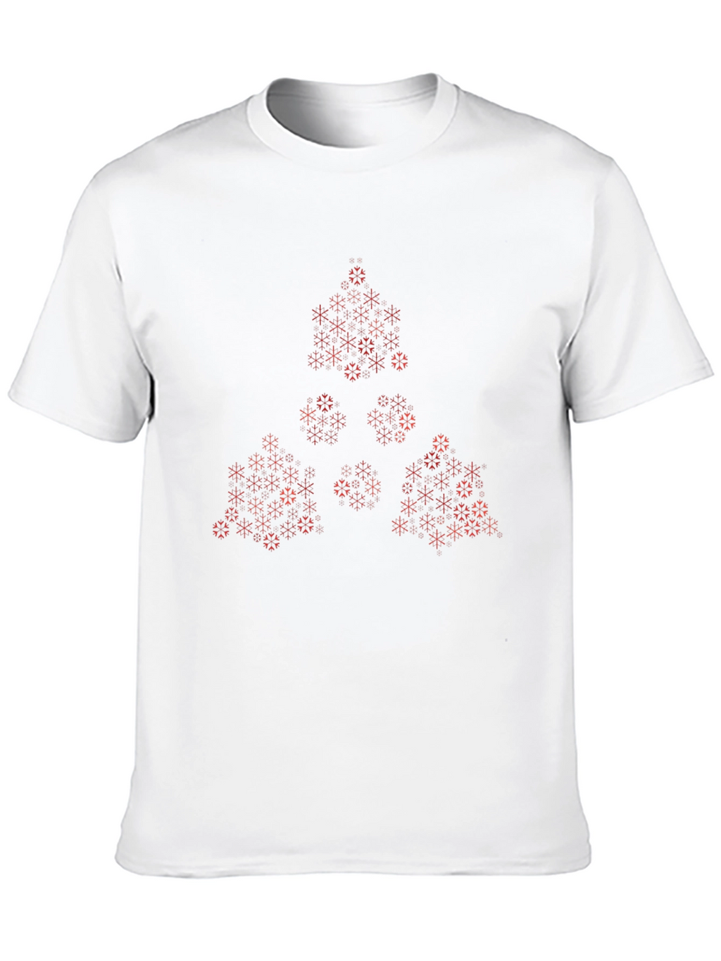 Geometric Fractal Print Black Tee