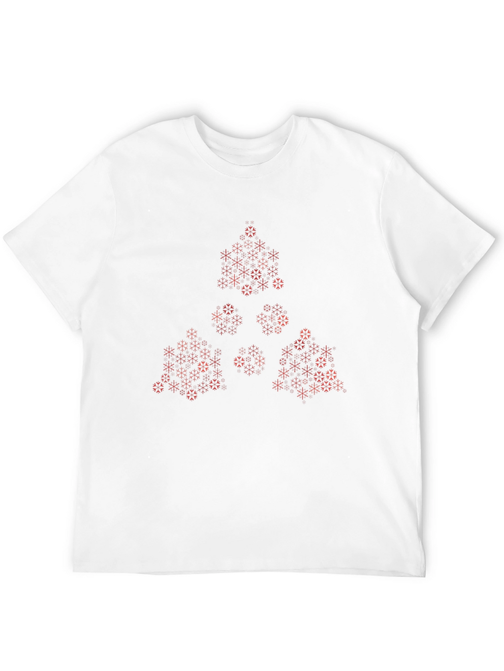 Geometric Fractal Print Black Tee
