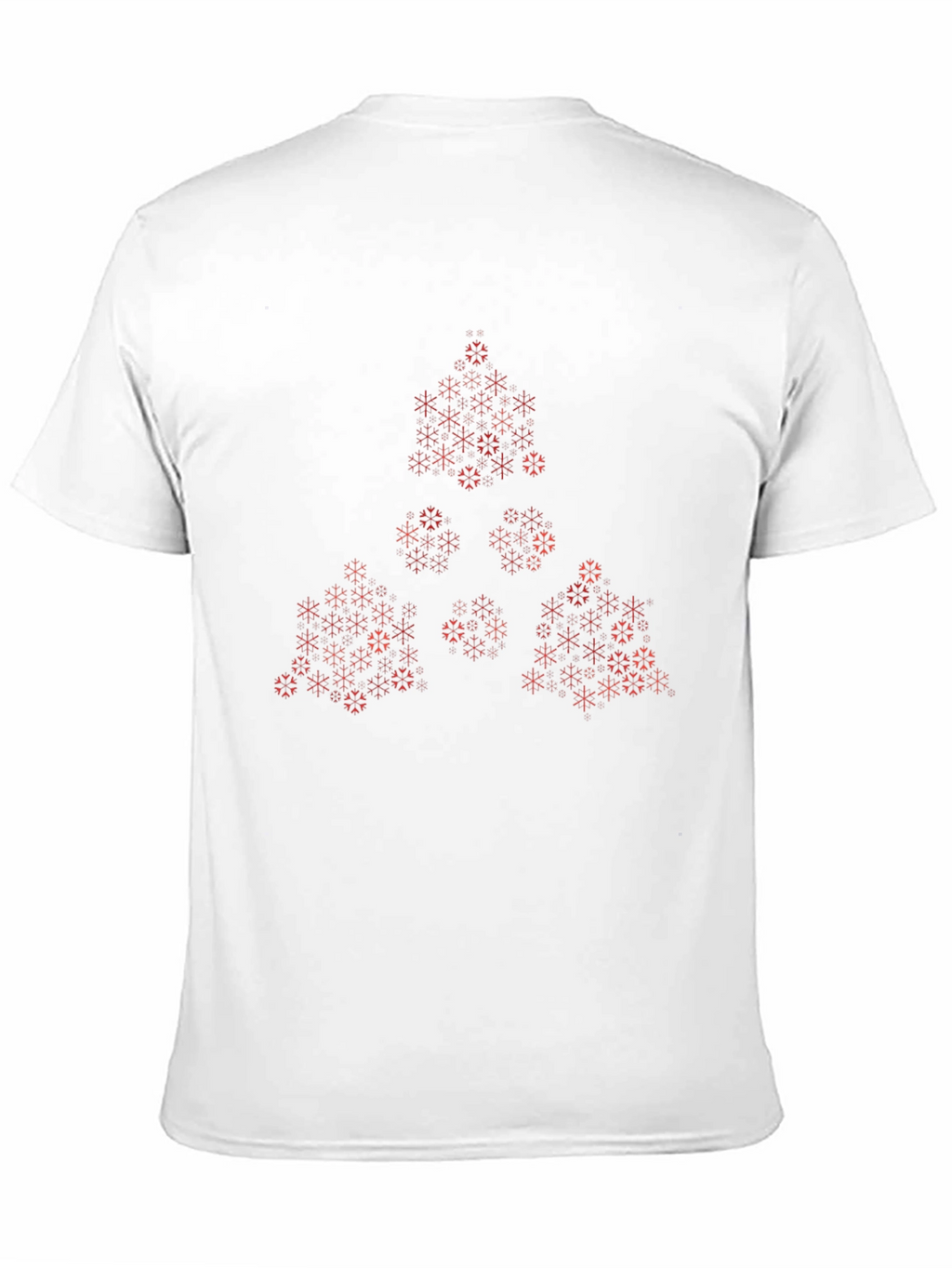 Geometric Fractal Print Black Tee