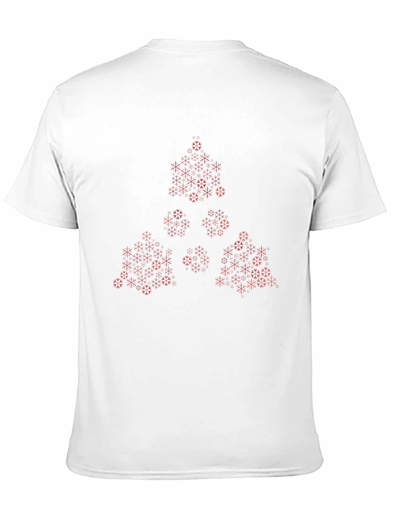 Geometric Fractal Print Black Tee